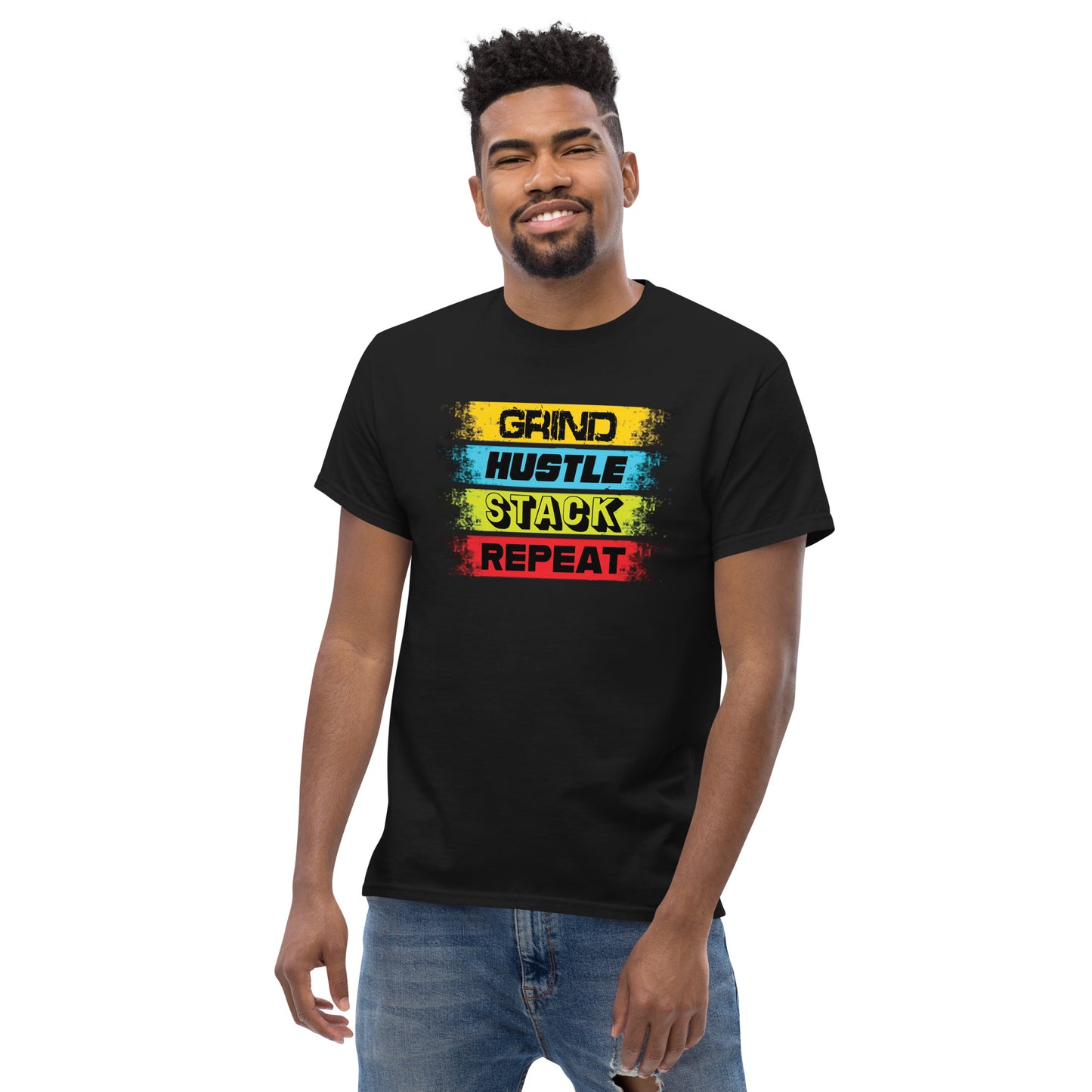 Grind Hustle Stack Repeat T-Shirt