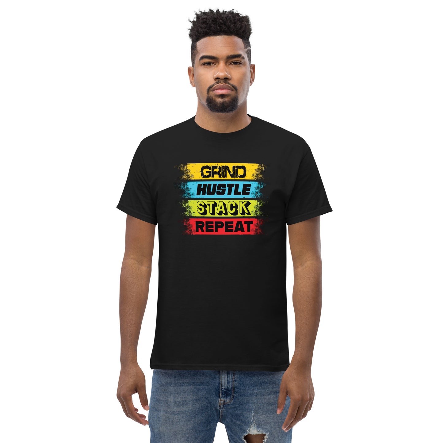 Grind Hustle Stack Repeat T-Shirt