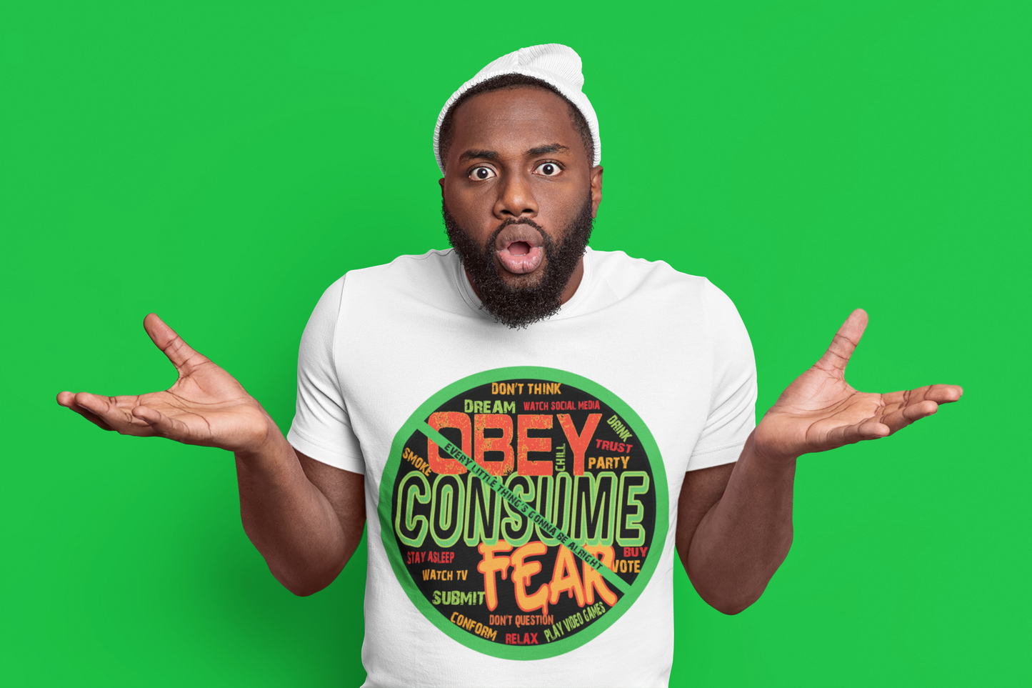 Obey, Consume, Fear Short Sleeve Tee