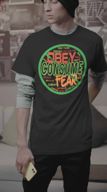 Obey, Consume, Fear Short Sleeve Tee