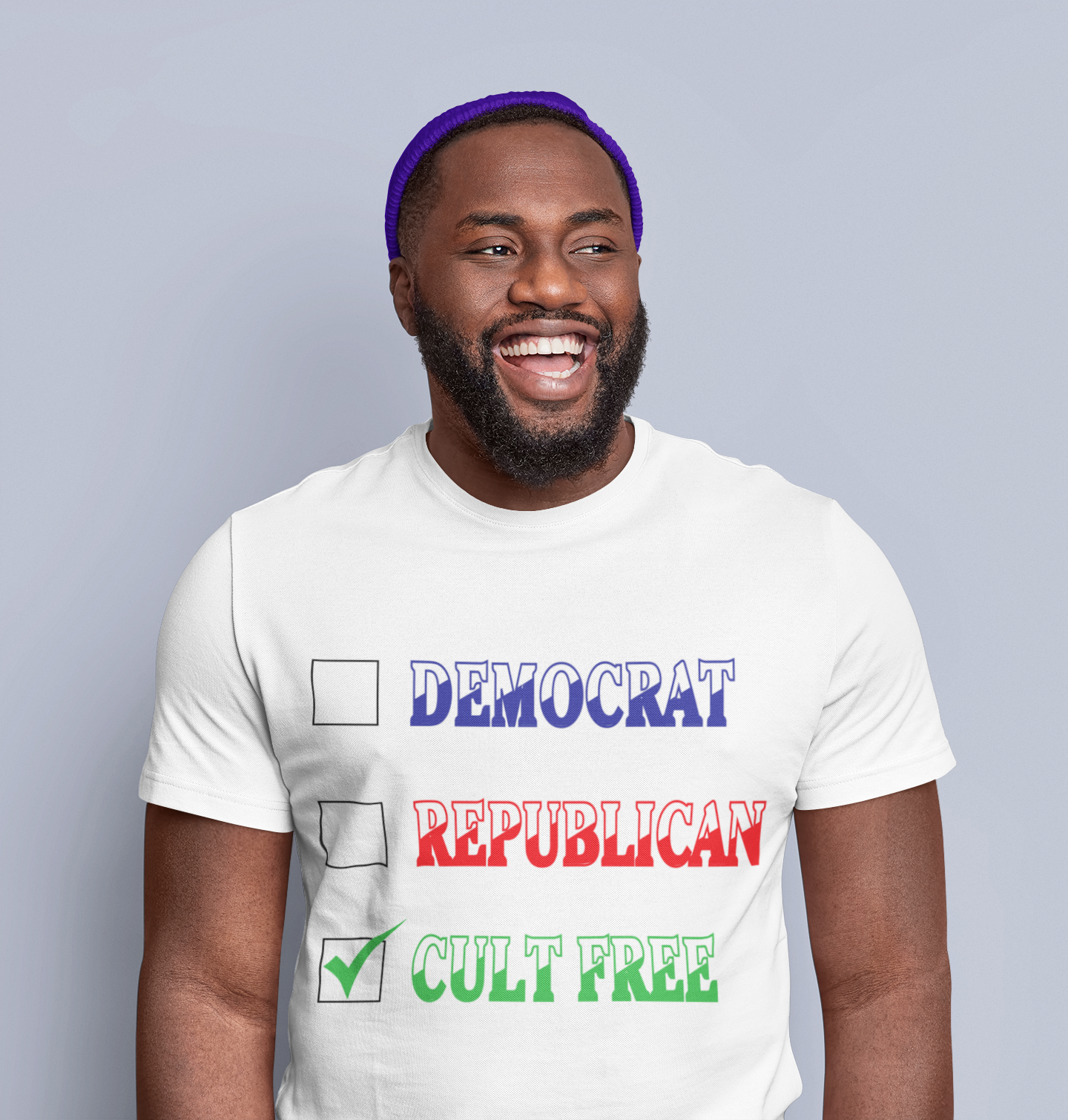 Democratic Republican Cult-Free Short Sleeve Tee